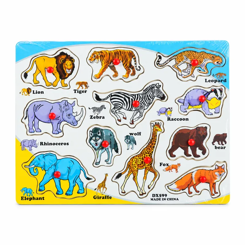 Wooden Animal Peg Puzzle